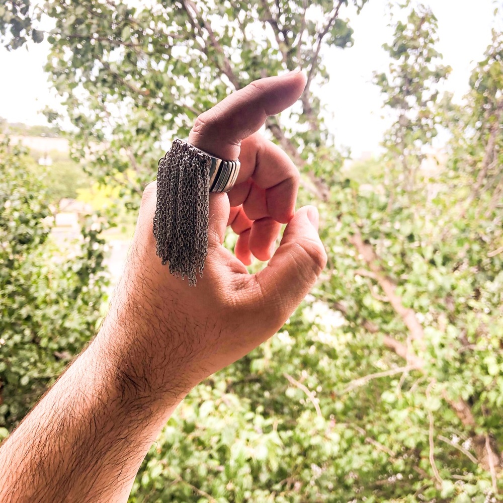 Chain Link Adjustable Ring - image 1